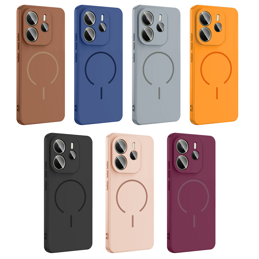 Xiaomi Redmi Note 14 4G Uyumlu Kılıf M-safe Şarj Özellikli Zore Meta Kapak - 15