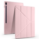 Samsung Galaxy Tab S10 FE Plus Uyumlu Kılıf Zore Tri Folding Kalem Bölmeli Standlı Kılıf - 6