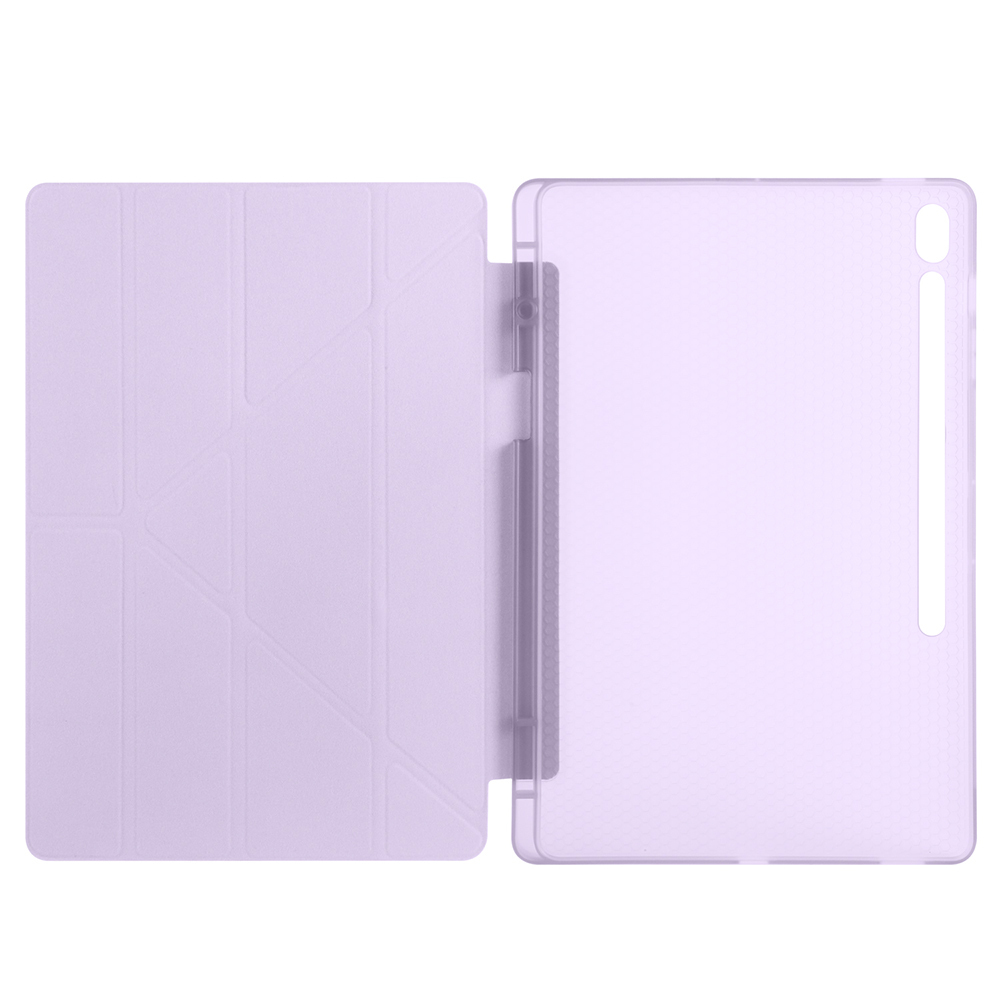 Samsung Galaxy Tab S10 FE Plus Uyumlu Kılıf Zore Tri Folding Kalem Bölmeli Standlı Kılıf - 10