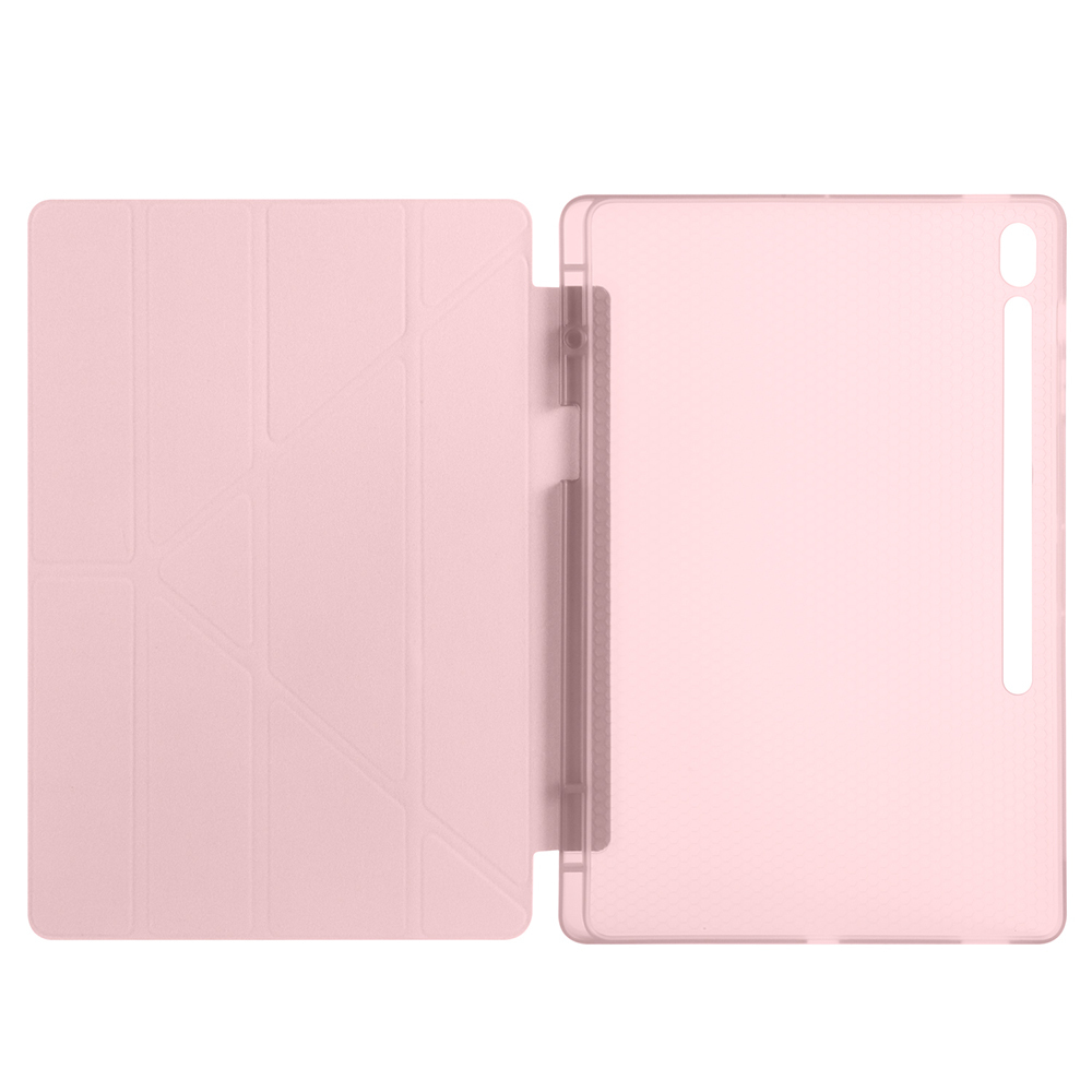 Samsung Galaxy Tab S10 FE Plus Uyumlu Kılıf Zore Tri Folding Kalem Bölmeli Standlı Kılıf - 16