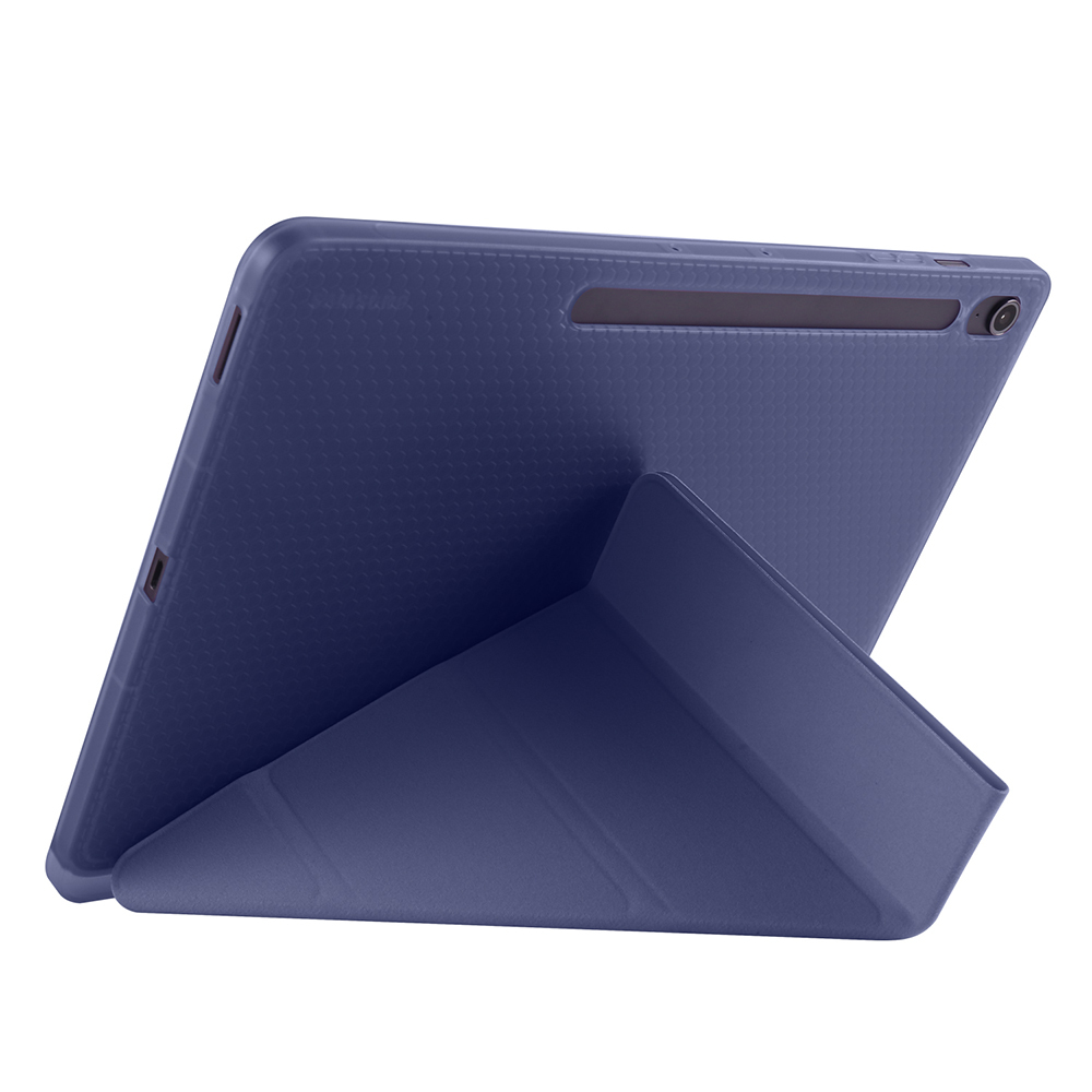 Samsung Galaxy Tab S10 FE Plus Uyumlu Kılıf Zore Tri Folding Kalem Bölmeli Standlı Kılıf - 23