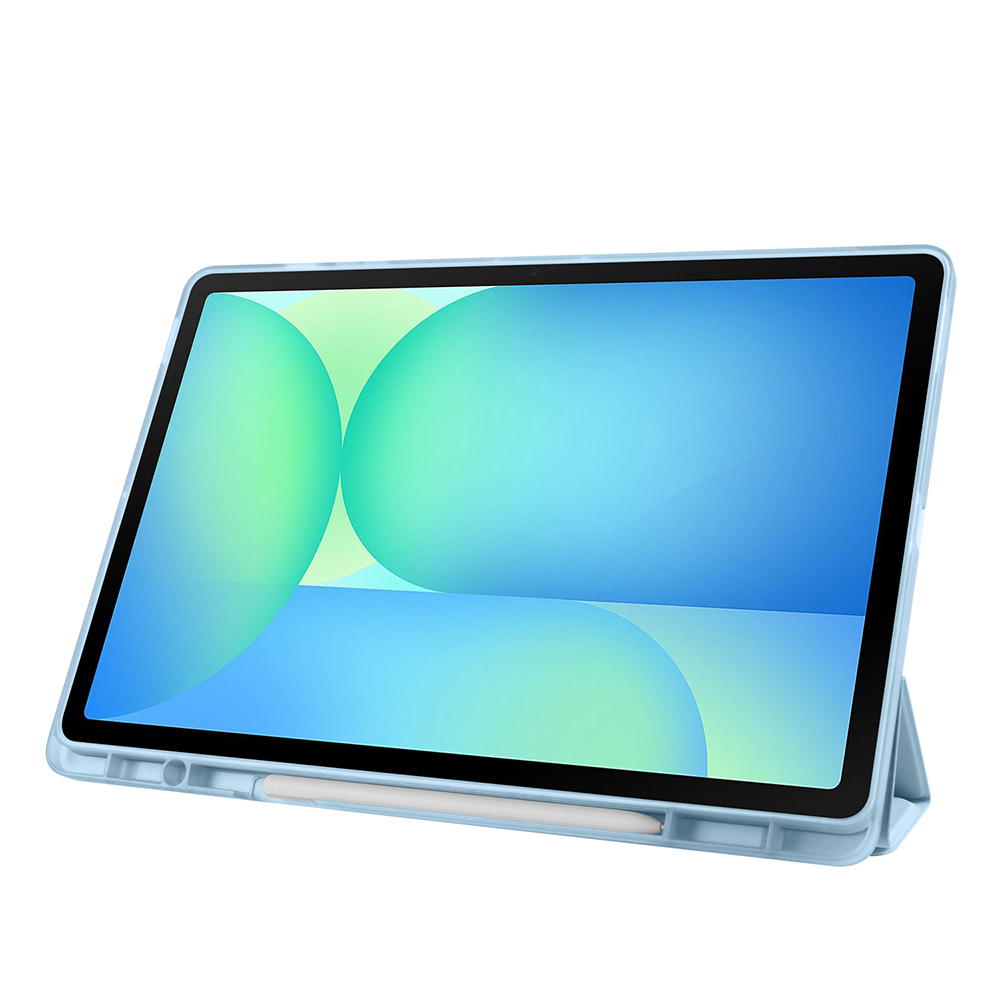 Samsung Galaxy Tab S10 FE Plus Uyumlu Kılıf Zore Tri Folding Kalem Bölmeli Standlı Kılıf - 33