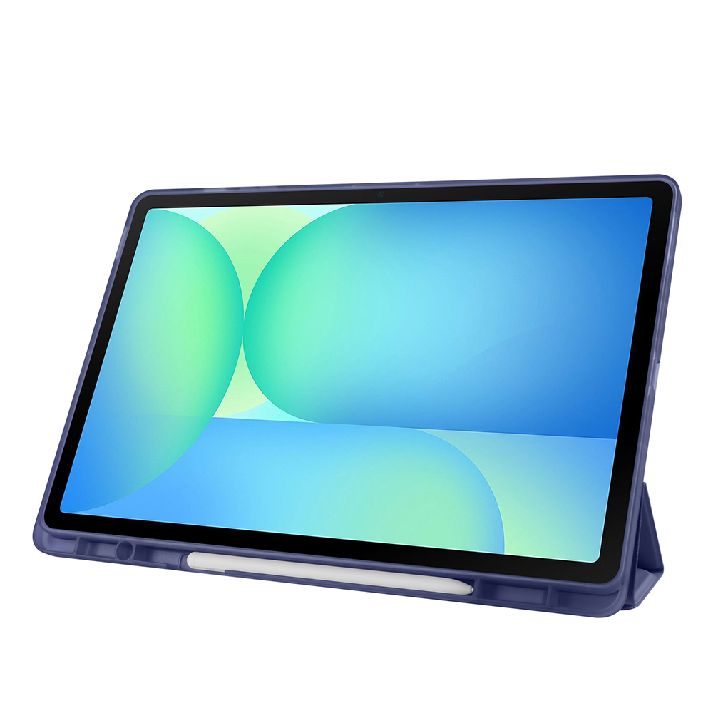 Samsung Galaxy Tab S10 FE Plus Uyumlu Kılıf Zore Tri Folding Kalem Bölmeli Standlı Kılıf - 36