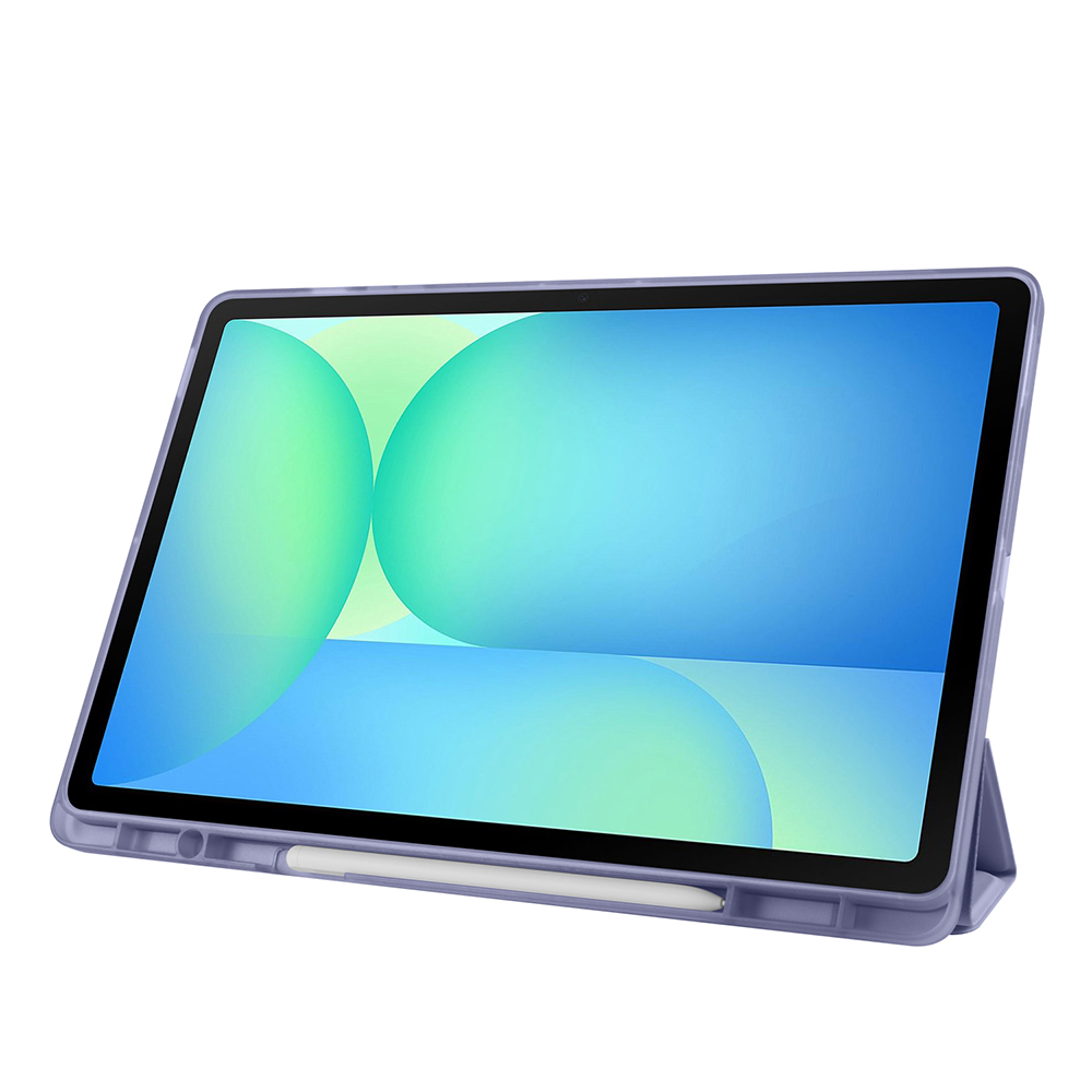 Samsung Galaxy Tab S10 FE Plus Uyumlu Kılıf Zore Tri Folding Kalem Bölmeli Standlı Kılıf - 40