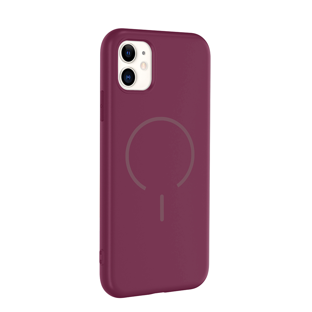 Apple iPhone 11 Uyumlu Kılıf M-safe Şarj Özellikli Zore Meta Kapak - 5