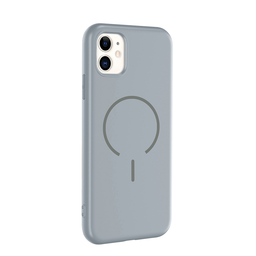 Apple iPhone 11 Uyumlu Kılıf M-safe Şarj Özellikli Zore Meta Kapak - 6