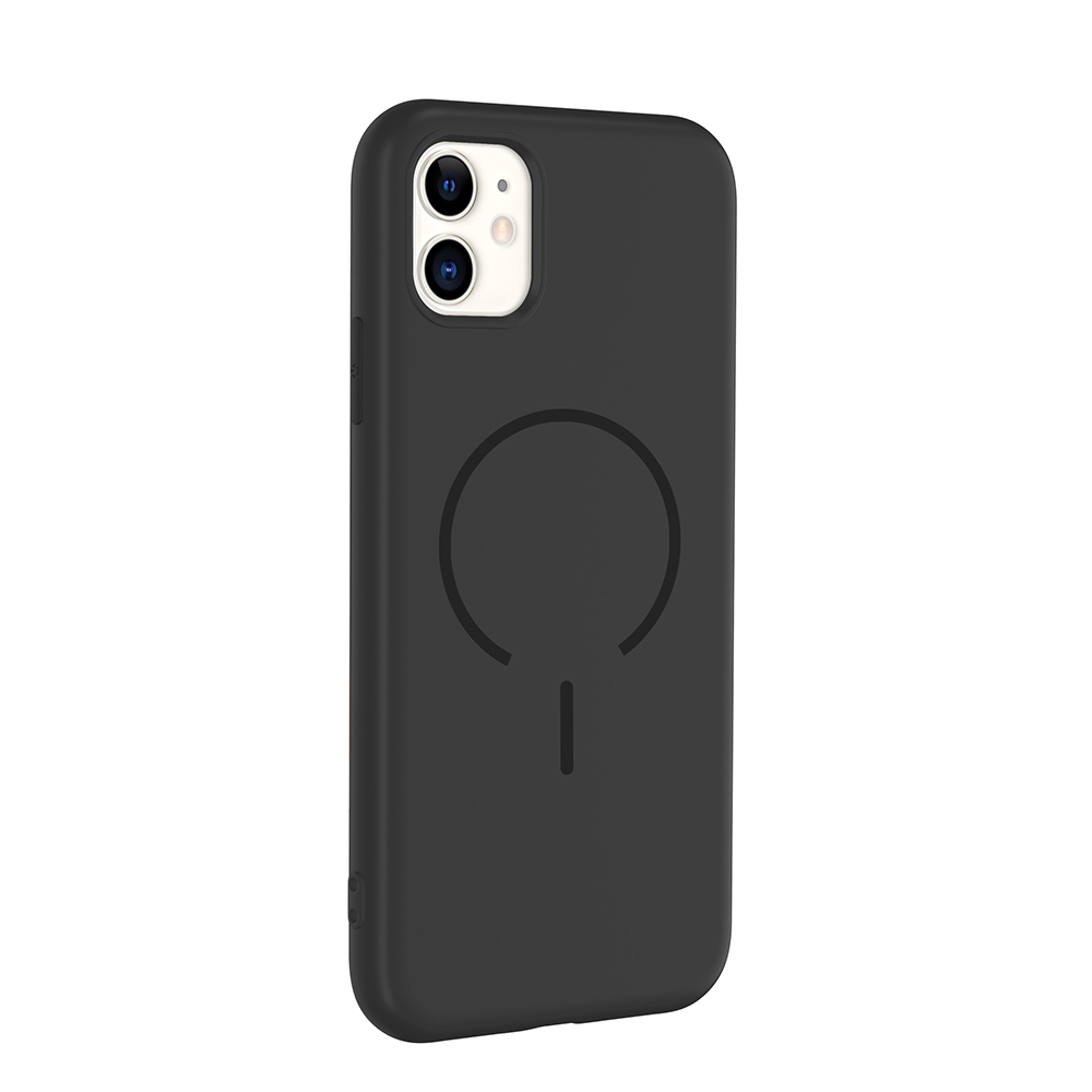 Apple iPhone 11 Uyumlu Kılıf M-safe Şarj Özellikli Zore Meta Kapak - 7