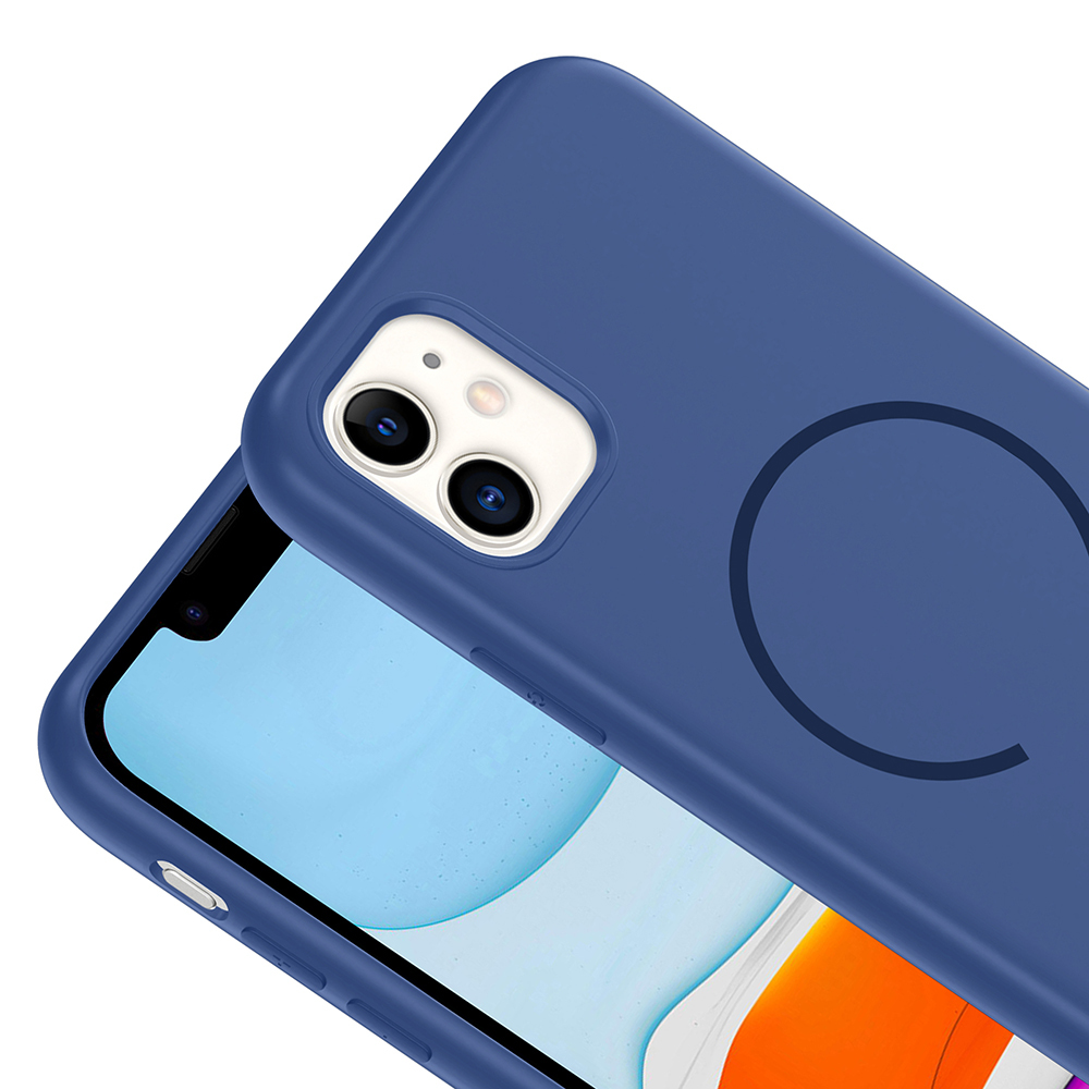 Apple iPhone 11 Uyumlu Kılıf M-safe Şarj Özellikli Zore Meta Kapak - 8