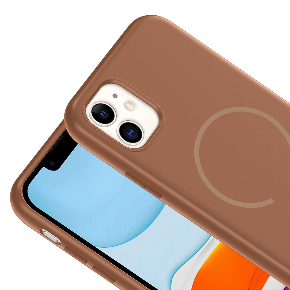 Apple iPhone 11 Uyumlu Kılıf M-safe Şarj Özellikli Zore Meta Kapak - 9