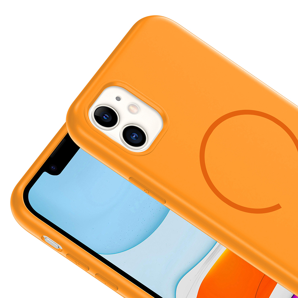 Apple iPhone 11 Uyumlu Kılıf M-safe Şarj Özellikli Zore Meta Kapak - 10