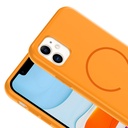 Apple iPhone 11 Uyumlu Kılıf M-safe Şarj Özellikli Zore Meta Kapak - 10