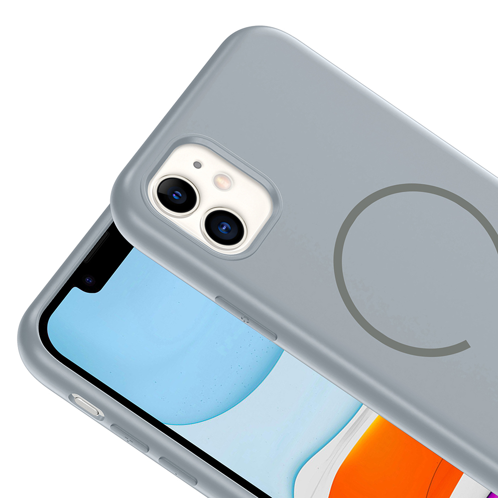 Apple iPhone 11 Uyumlu Kılıf M-safe Şarj Özellikli Zore Meta Kapak - 13