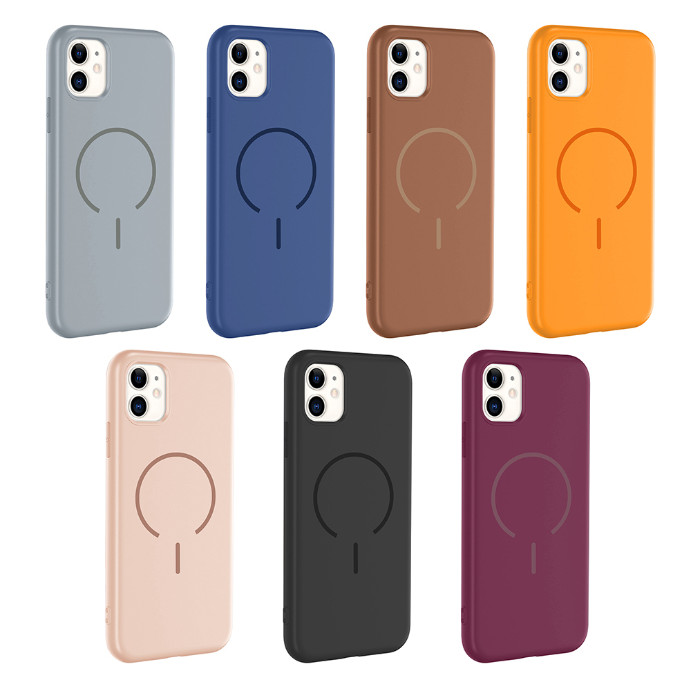 Apple iPhone 11 Uyumlu Kılıf M-safe Şarj Özellikli Zore Meta Kapak - 15