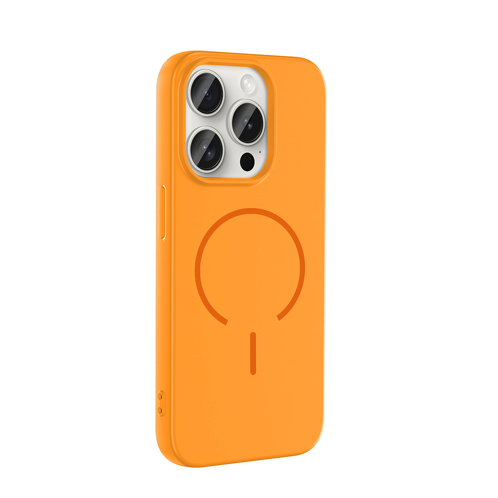 Apple iPhone 15 Pro Max Uyumlu Kılıf M-safe Şarj Özellikli Zore Meta Kapak - 3
