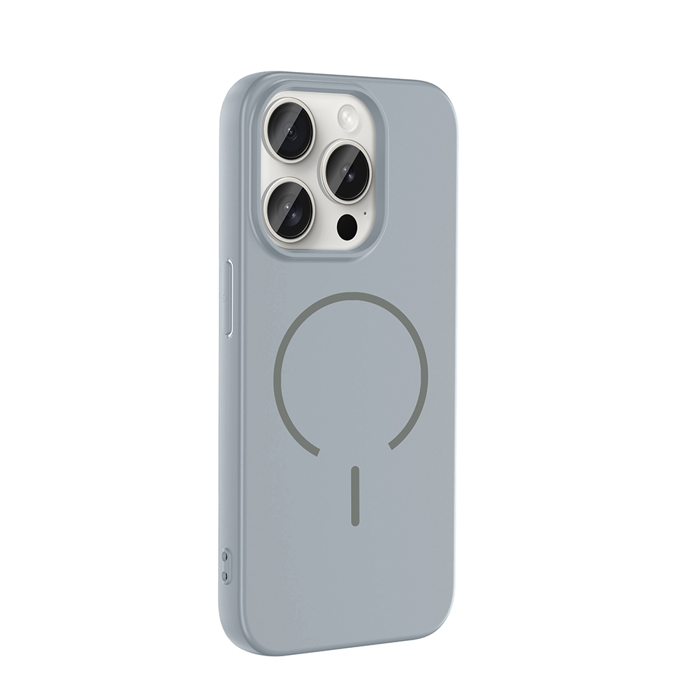 Apple iPhone 15 Pro Max Uyumlu Kılıf M-safe Şarj Özellikli Zore Meta Kapak - 6