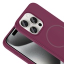 Apple iPhone 15 Pro Max Uyumlu Kılıf M-safe Şarj Özellikli Zore Meta Kapak - 12