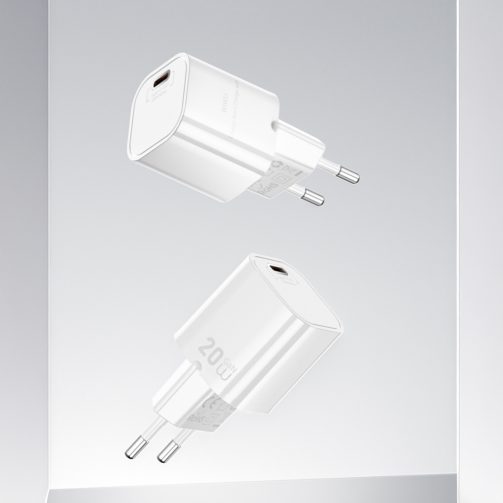 Wiwu Wi-G014 Cube Serisi GaN Tech PD Hızlı Şarj Özellikli Mini Şarj Başlığı 20W - 3