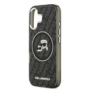 Apple iPhone 17 Uyumlu Kılıf Karl Lagerfeld Orjinal Lisanslı Parlayan Simli Karl & Choupette Heads Kapak - 5