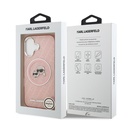 Apple iPhone 17 Uyumlu Kılıf Karl Lagerfeld Orjinal Lisanslı Parlayan Simli Karl & Choupette Heads Kapak - 14