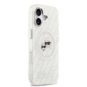 Apple iPhone 17 Uyumlu Kılıf Karl Lagerfeld Orjinal Lisanslı Parlayan Simli Karl & Choupette Heads Kapak - 17