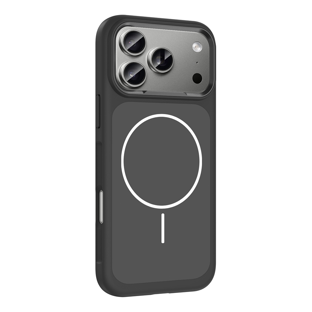 Apple iPhone 17 Pro Uyumlu Kılıf M-Safe Şarj Özellikli Metal Kamera Çerçeveli Zore Sanremo Silikon Kapak - 1