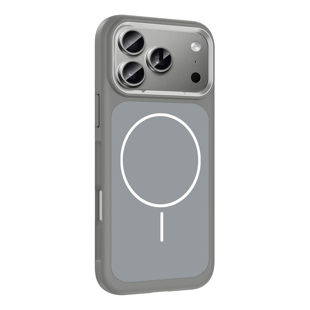 Apple iPhone 17 Pro Uyumlu Kılıf M-Safe Şarj Özellikli Metal Kamera Çerçeveli Zore Sanremo Silikon Kapak - 3