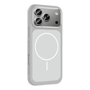 Apple iPhone 17 Pro Uyumlu Kılıf M-Safe Şarj Özellikli Metal Kamera Çerçeveli Zore Sanremo Silikon Kapak - 5