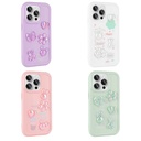 Apple iPhone 15 Pro Uyumlu Kılıf Kabartma Figürlü Parlak Zore Toys Silikon Kapak - 2