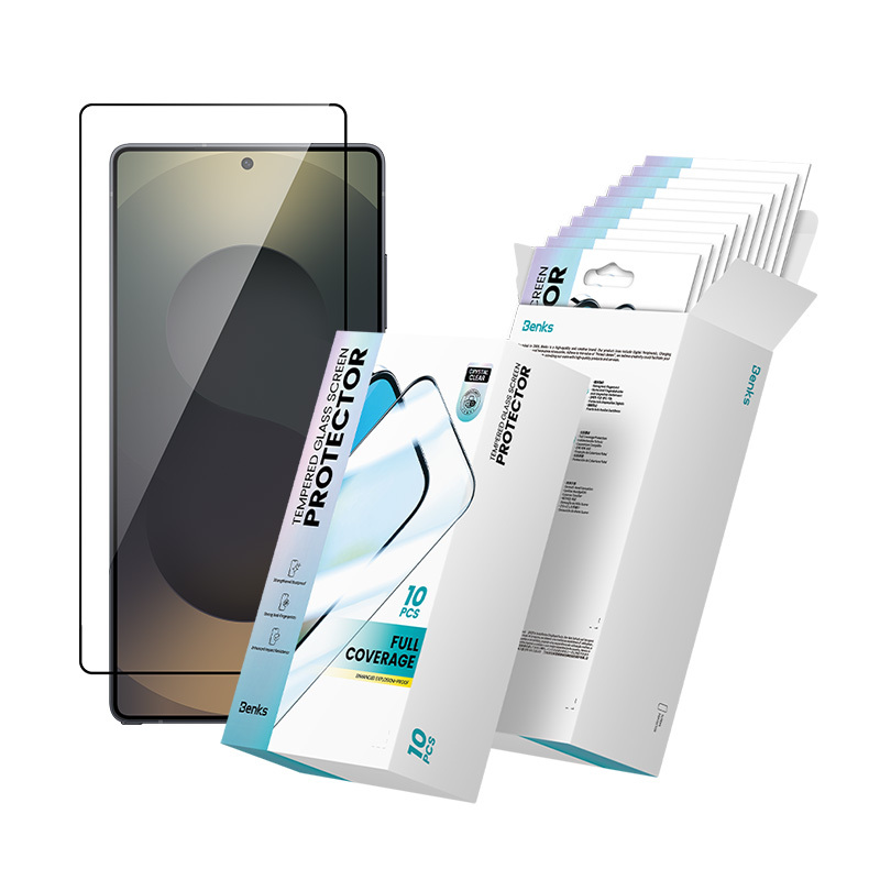 Samsung Galaxy S25 Ultra Uyumlu Hidrofobik Ve Oleofobik Özellikli Benks 0.3mm Air Shield Ekran Koruyucu 10'lu Paket - 12