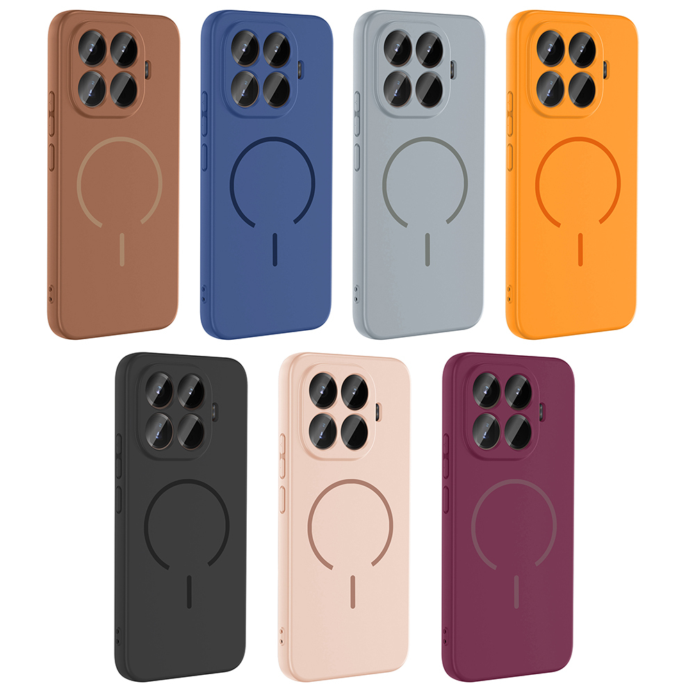 Xiaomi 15T Pro Uyumlu Kılıf M-safe Şarj Özellikli Zore Meta Kapak - 15