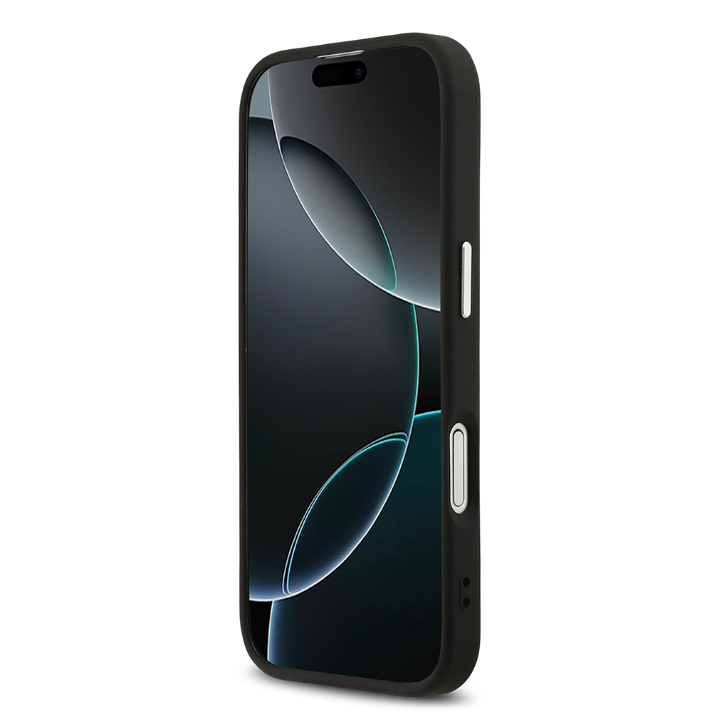 Apple iPhone 17 Uyumlu Kılıf Karl Lagerfeld Orjinal Lisanslı M-safe Şarj Özellikli Metal Kamera ve Buton Tasarımlı Karl PU Deri Kapak - 4