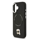 Apple iPhone 17 Uyumlu Kılıf Karl Lagerfeld Orjinal Lisanslı M-safe Şarj Özellikli Metal Kamera ve Buton Tasarımlı Karl PU Deri Kapak - 5
