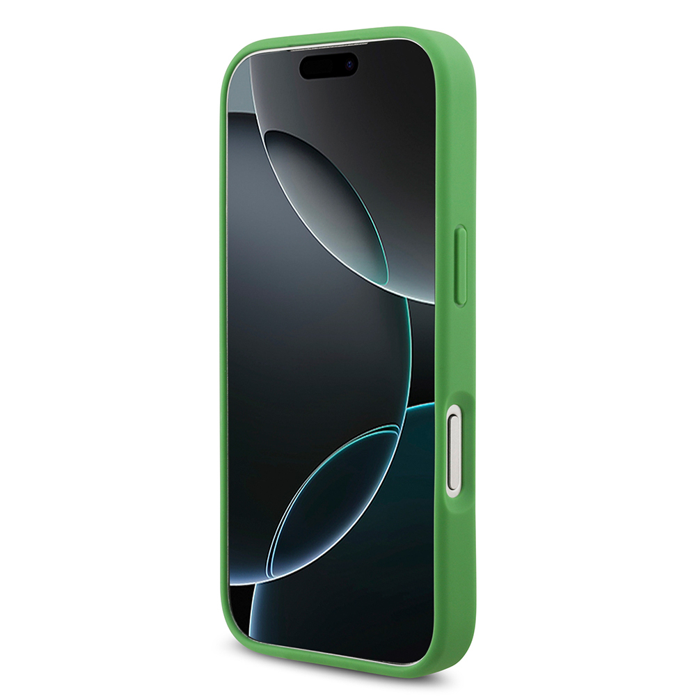 Apple iPhone 17 Pro Uyumlu Kılıf Lacoste Orjinal Lisanslı M-safe Şarj Özellikli PU Pike Desenli Metal Logolu Kartlıklı Kapak - 3