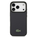 Apple iPhone 17 Pro Uyumlu Kılıf Lacoste Orjinal Lisanslı M-safe Şarj Özellikli PU Pike Desenli Metal Logolu Kartlıklı Kapak - 10