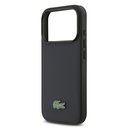 Apple iPhone 17 Pro Uyumlu Kılıf Lacoste Orjinal Lisanslı M-safe Şarj Özellikli PU Pike Desenli Metal Logolu Kartlıklı Kapak - 13