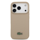 Apple iPhone 17 Pro Uyumlu Kılıf Lacoste Orjinal Lisanslı M-safe Şarj Özellikli PU Pike Desenli Metal Logolu Kartlıklı Kapak - 19