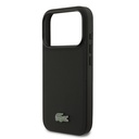 Apple iPhone 17 Pro Uyumlu Kılıf Lacoste Orjinal Lisanslı M-safe Şarj Özellikli PU Pike Desenli Metal Logolu Kartlıklı Kapak - 31