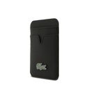Apple iPhone 17 Pro Uyumlu Kılıf Lacoste Orjinal Lisanslı M-safe Şarj Özellikli PU Pike Desenli Metal Logolu Kartlıklı Kapak - 33