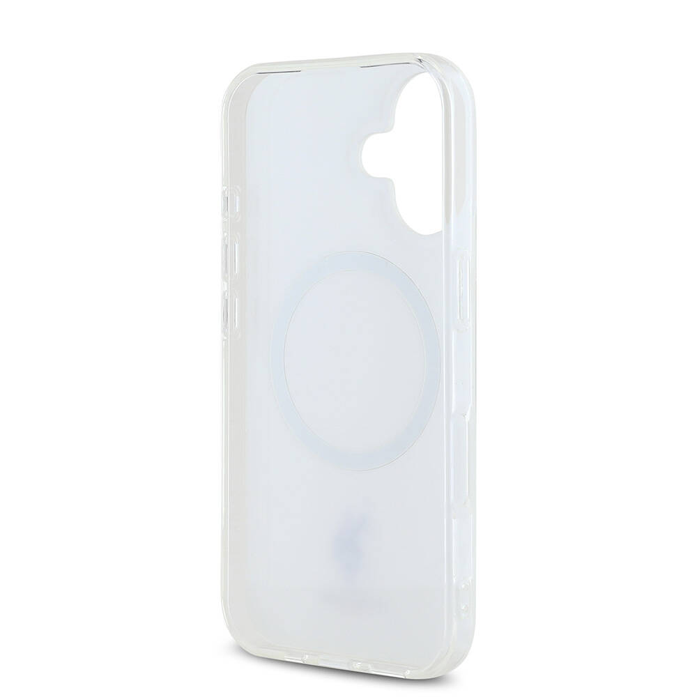Apple iPhone 16 Uyumlu Kılıf U.S. Polo Assn. Orjinal Lisanslı Magsafe Şarj Özellikli IML Double Horse Logolu Ring Kapak - 6