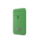 Apple iPhone 17 Pro Max Uyumlu Kılıf Lacoste Orjinal Lisanslı M-safe Şarj Özellikli PU Pike Desenli Metal Logolu Kartlıklı Kapak - 15