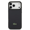Apple iPhone 17 Pro Max Uyumlu Kılıf Lacoste Orjinal Lisanslı M-safe Şarj Özellikli PU Pike Desenli Metal Logolu Kartlıklı Kapak - 19