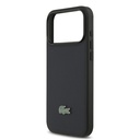 Apple iPhone 17 Pro Max Uyumlu Kılıf Lacoste Orjinal Lisanslı M-safe Şarj Özellikli PU Pike Desenli Metal Logolu Kartlıklı Kapak - 22
