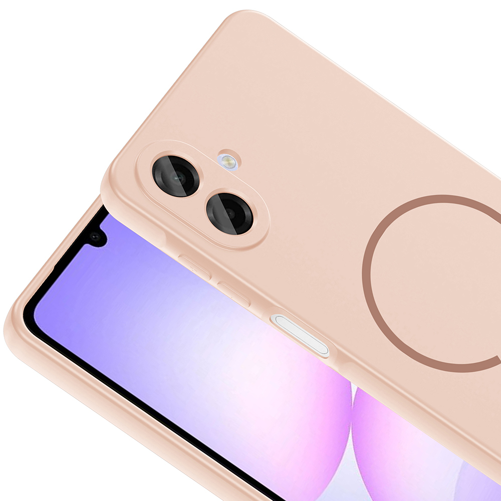 Samsung Galaxy A07 Uyumlu Kılıf M-safe Şarj Özellikli Zore Meta Kapak - 8