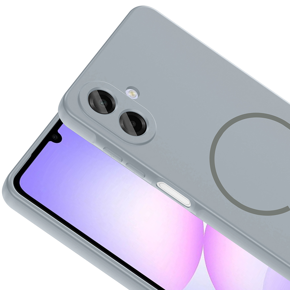 Samsung Galaxy A07 Uyumlu Kılıf M-safe Şarj Özellikli Zore Meta Kapak - 13