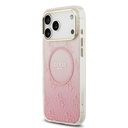 Apple iPhone 17 Pro Max Uyumlu Kılıf Guess Orjinal Lisanslı M-safe Şarj Özellikli 4G Desenli Simli Silikon Kapak - 7