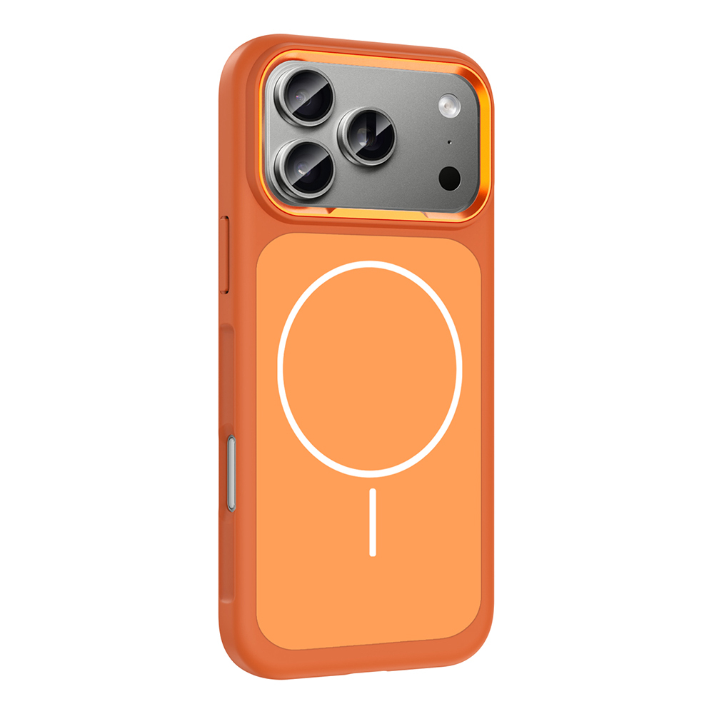 Apple iPhone 17 Pro Max Uyumlu Kılıf M-Safe Şarj Özellikli Metal Kamera Çerçeveli Zore Sanremo Silikon Kapak - 1