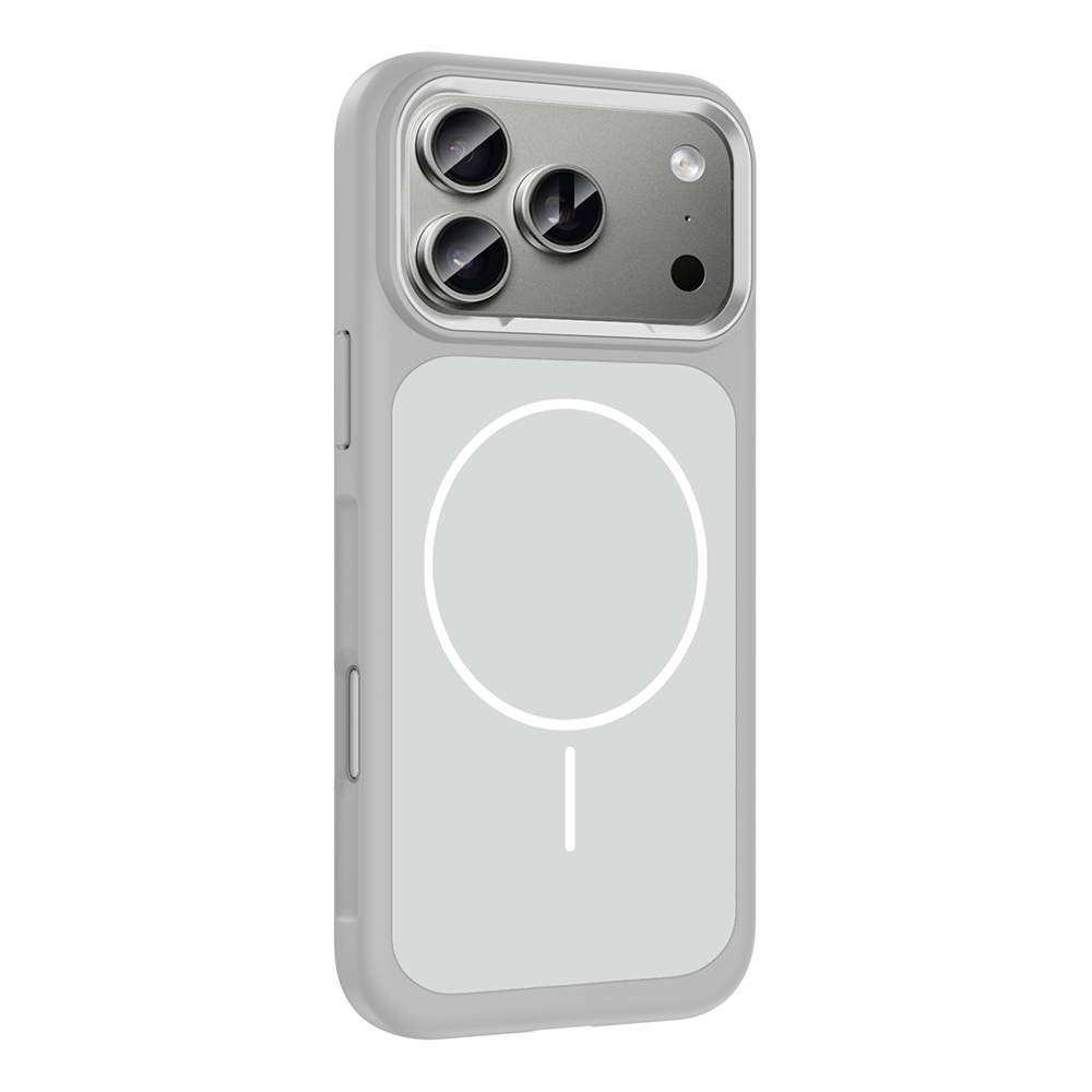 Apple iPhone 17 Pro Max Uyumlu Kılıf M-Safe Şarj Özellikli Metal Kamera Çerçeveli Zore Sanremo Silikon Kapak - 5