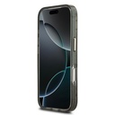 Apple iPhone 17 Pro Uyumlu Kılıf Guess Orjinal Lisanslı M-safe Şarj Özellikli Simli Çiçek Desenli Metal Kamera Çerçeveli Üçgen Logolu Kapak - 10