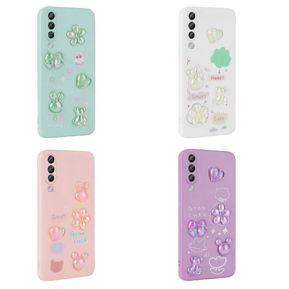 Samsung Galaxy A50 Uyumlu Kılıf Kabartma Figürlü Parlak Zore Toys Silikon Kapak - 1