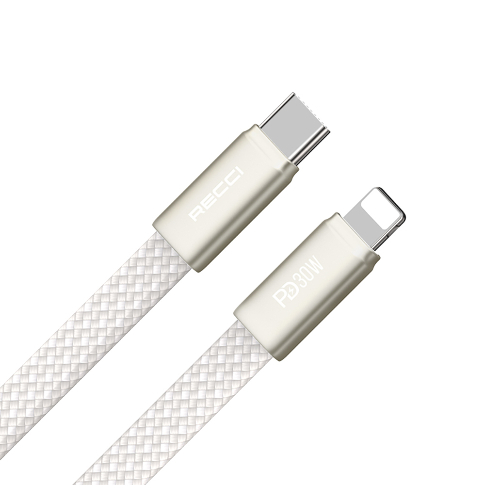 Recci RS55CL Type-C to Lightning PD Hızlı Şarj Özellikli Data ve Şarj Kablosu 30W 1M - 3